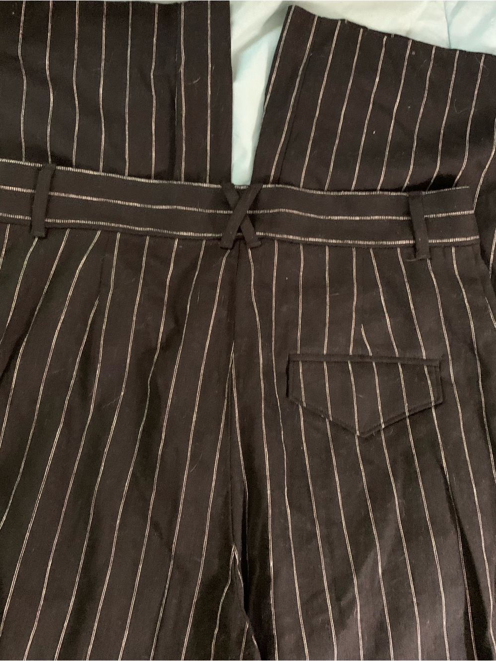 Banana Republic Black Pinstripe Flat Front Shorts - Picture 5 of 8